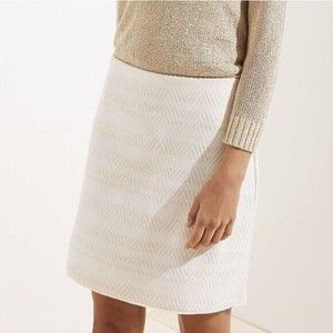 Loft chevron jacquard knit Stretch skirt size small Women’s